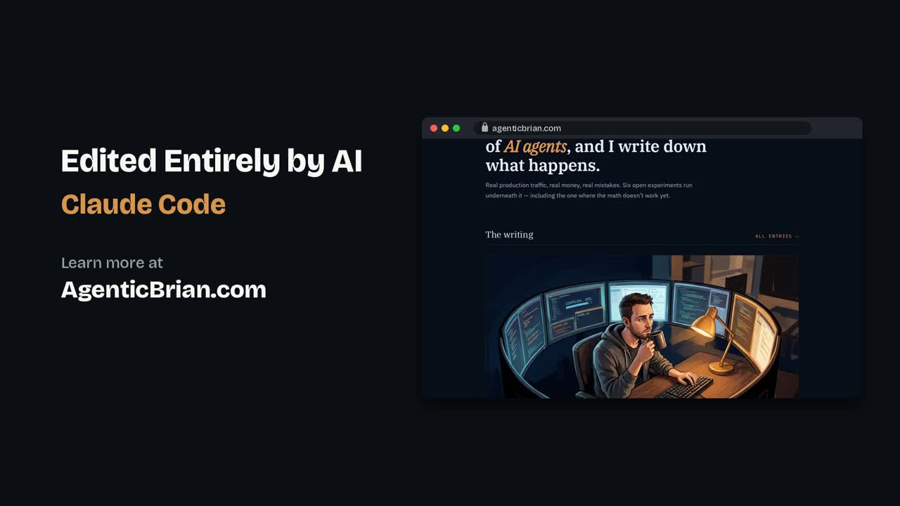 End card: Edited Entirely by AI